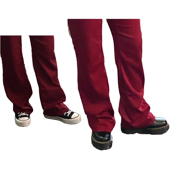 Size 5 vintage Charlotte Russe red flare plants - Picture 2 of 3